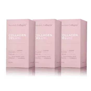   Swedish Collagen Deluxe 3 - dobozos csomag - Prémium folyékony halkollagén 3 x 500 ml