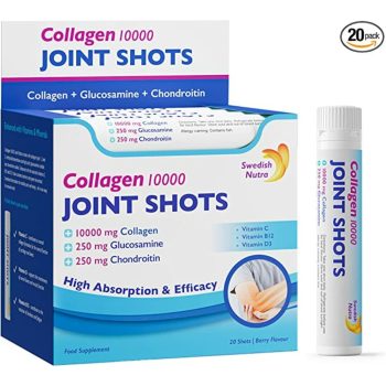   Swedish Nutra Joint Shots Collagen - Ízületi folyékony kollagén komplex ivóampulla, 20db x 25ml