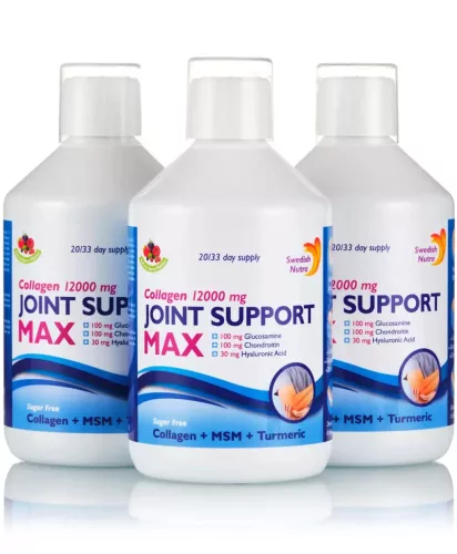 Joint Support MAX  Collagen 3-dobozos csomag - Ízületi folyékony kollagén komplex  3 x 500 ml