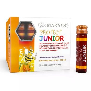   Marnys Protect Junior folyékony multivitamin gyerekeknek méhpempővel, propolisszal és 12 fajta vitaminnal (20x)