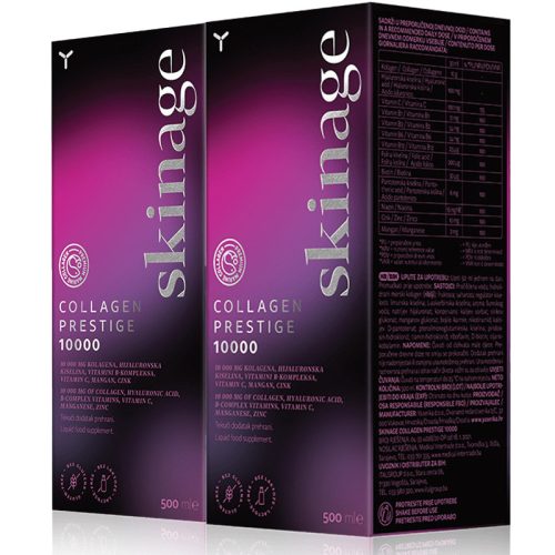 Skinage COLLAGEN PRESTIGE 10000 folyékony kollagén 500 ml -2 dobozos csomag