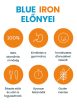 BLUEIRON folyékony vaskészítmény északi áfonyával + C-vitamin, B12-vitamin, folsav, biotin és cink 330 ml