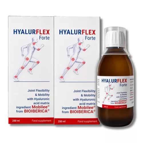HyalurFlex Forte Mobilee® - hialuronsav és glükózamin | 250 ml - 2 dobozos csomag