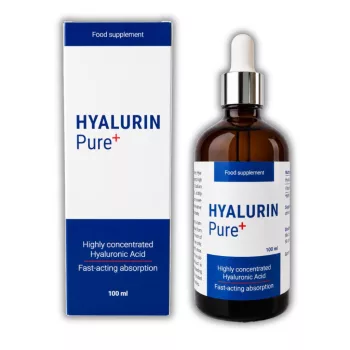   HYALURIN Pure+ – Ultrakoncentrált folyékony hialuronsav étrendkiegészítő belső alkalmazásra 100 ml