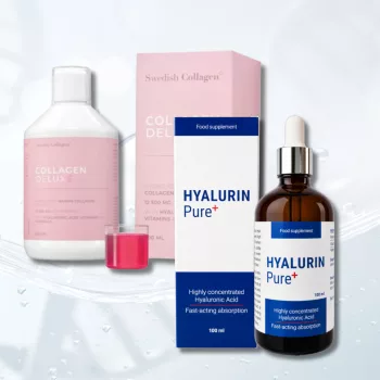   Swedish Collagen Deluxe + Hyalurin Pure+ – Prémium kollagén és hialuronsav csomag
