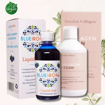   Vegán termékcsomag - 1 db Blue Iron 330ml + 1db Vegan Collagen Deluxe 550 ml